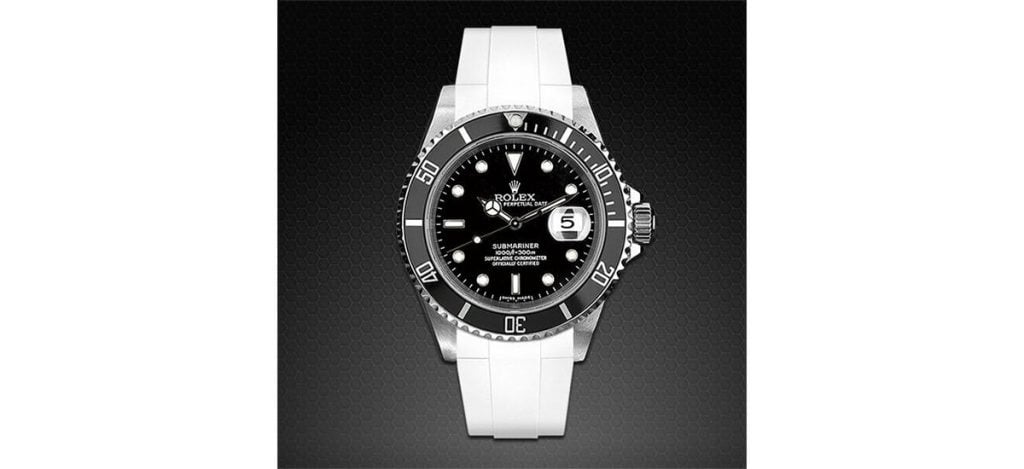 Rubber B white rolex