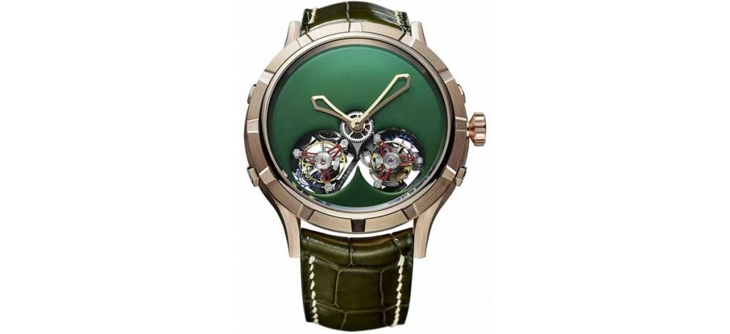 Manufacture Royale Micromegas Double Flying Tourbillon Green Rose Gold