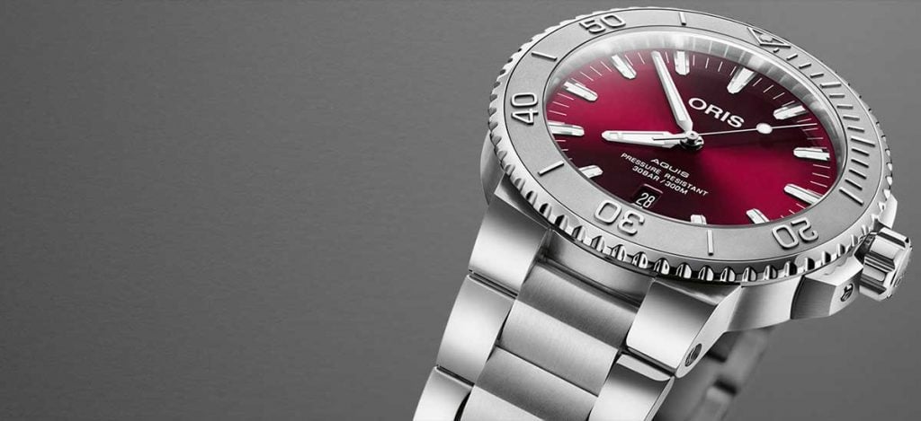 Oris Aquis Cherry watch