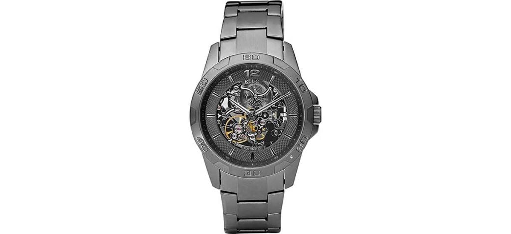 Relic Round Automatic Skeletonized Watch