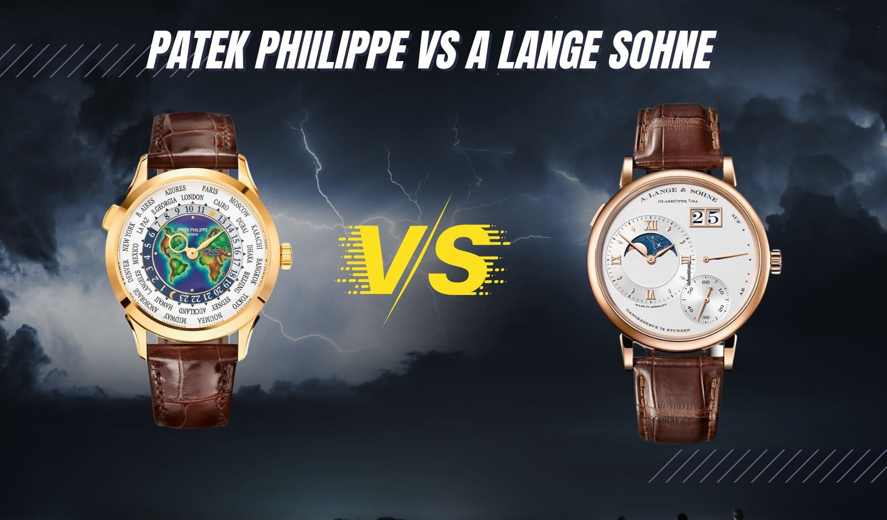 Patek Philippe vs A Lange sohne brand comparison