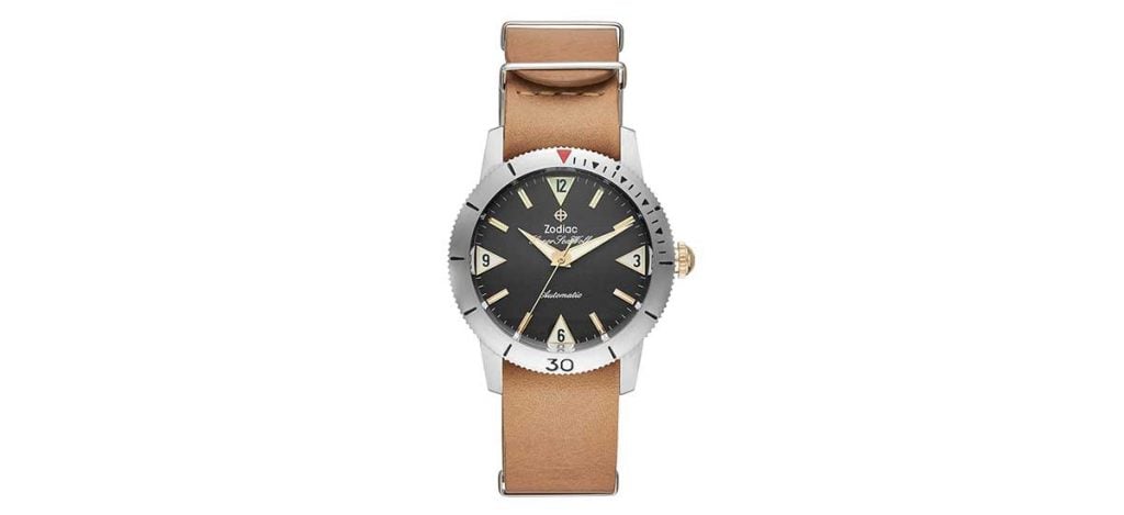 Zodiac Super Sea Wolf Automatic Brown Leather