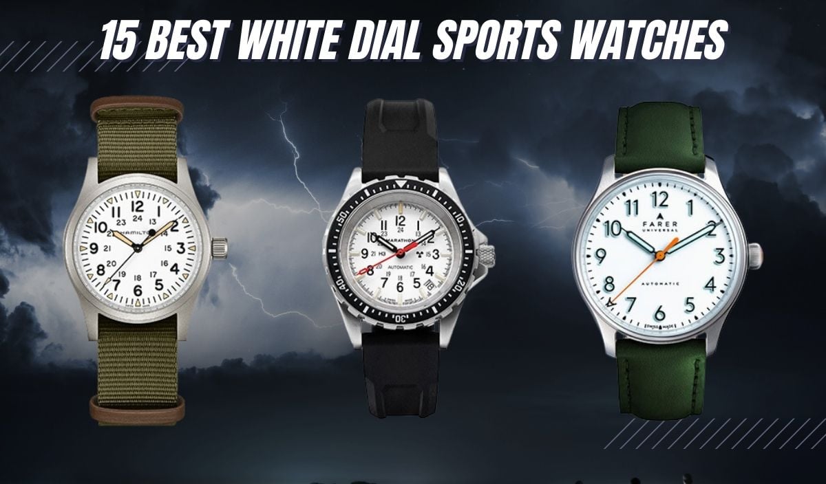 best white dial sports watches