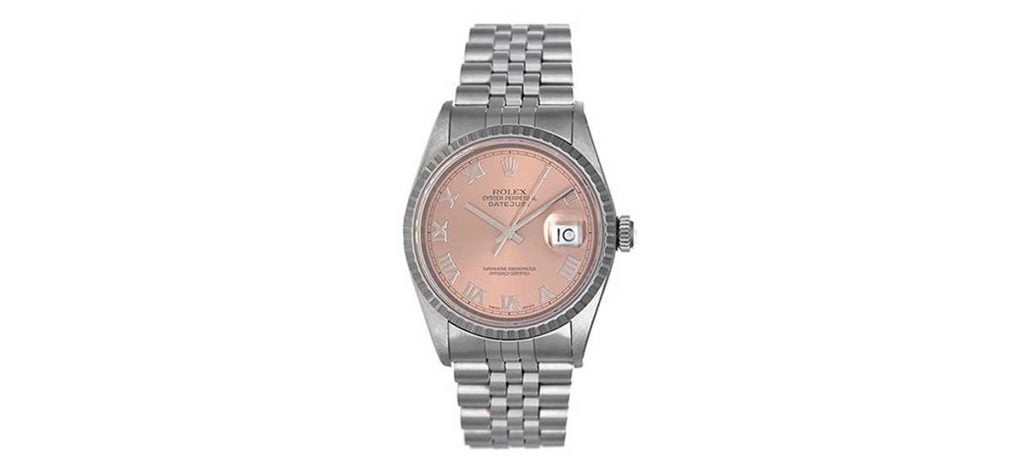 ROLEX DATEJUST SALMON ROMAN DIAL 36MM 16220