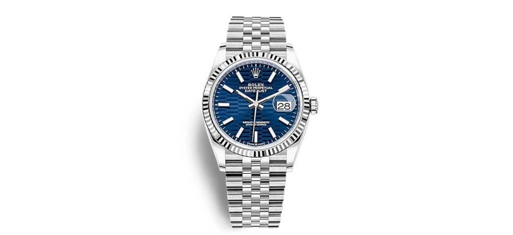 Rolex Datejust 126234 Bright Blue Fluted Motif