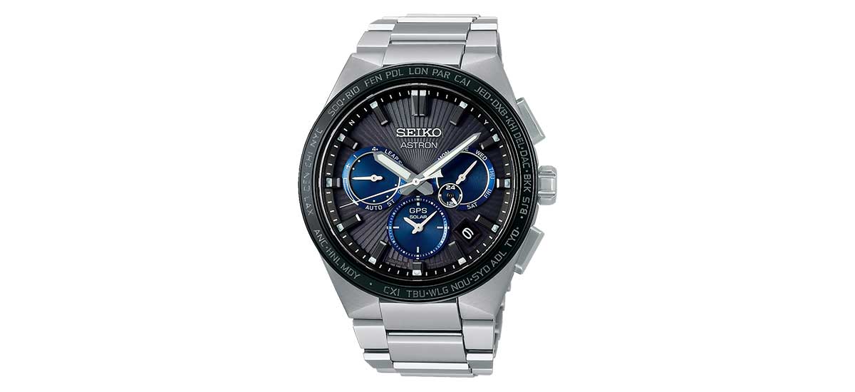 SEIKO Astron Titanium Chronograph Black Dial 43mm | SSH119