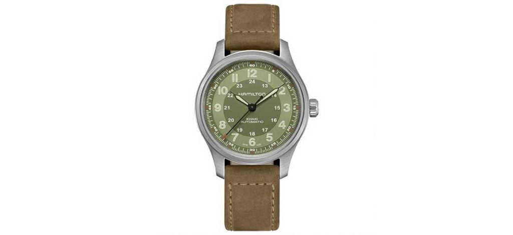 Hamilton Khaki Field Titanium Auto 42mm Green Dial (ref. H70545560)