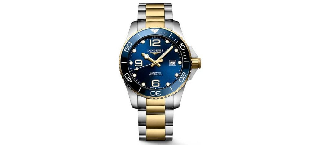 Longines Hydroconquest 43mm Two-Tone Blue Rose Gold (ref. L3.782.3.98.7)