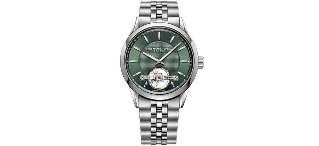 Raymond Weil Freelancer Open Aperture Green Dial (ref. 2780-ST-52001)