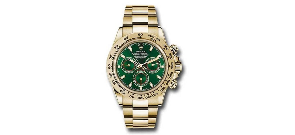 Rolex Daytona 116508 Yellow Gold Green Dial