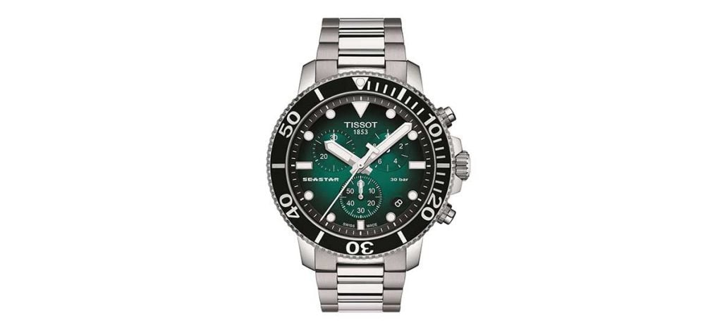 Tissot Seastar 1000 Quartz Chronograph Green Gradient Dial 
(ref. T120.417.11.091.01)