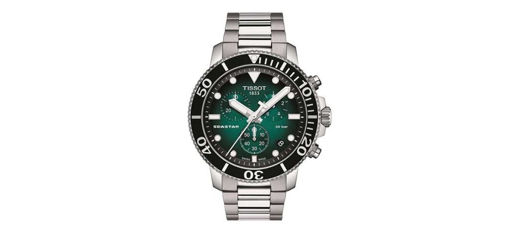 Tissot Seastar 1000 Quartz Chronograph Green Gradient Dial
(ref. T120.417.11.091.01)