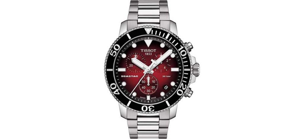 Tissot Seastar 1000 Quartz Chronograph Red Gradient Dial 
(ref. T120.417.11.421.00)