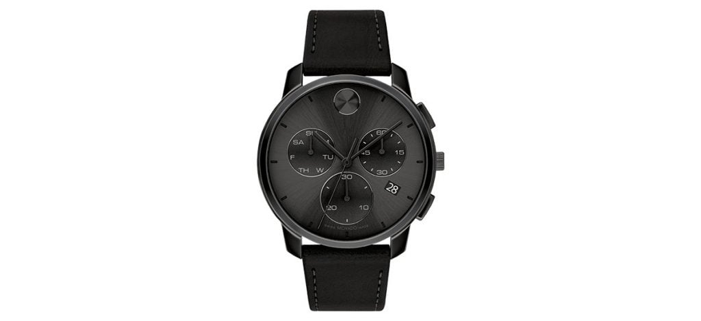 MOVADO BOLD THIN ALL BLACK CHRONOGRAPH