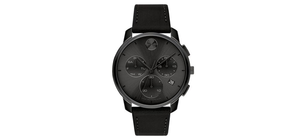 MOVADO FACE ALL BLACK CHRONOGRAPH 