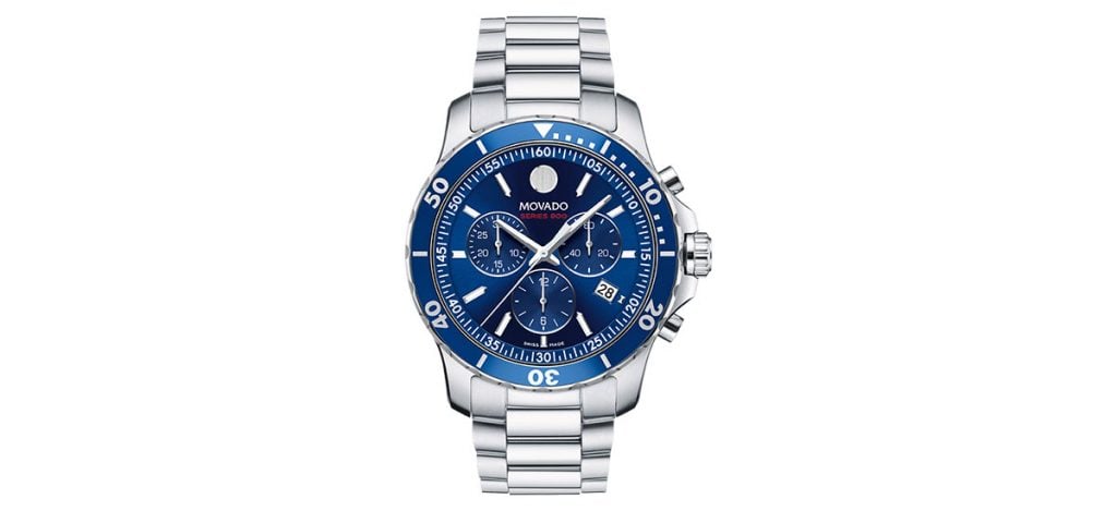 MOVADO SERIES 800 CHRONOGRAPH BLUE DIAL