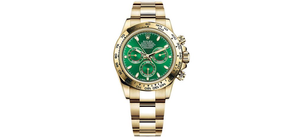 Rolex Daytona Yellow Gold Green Dial (ref. 116508)