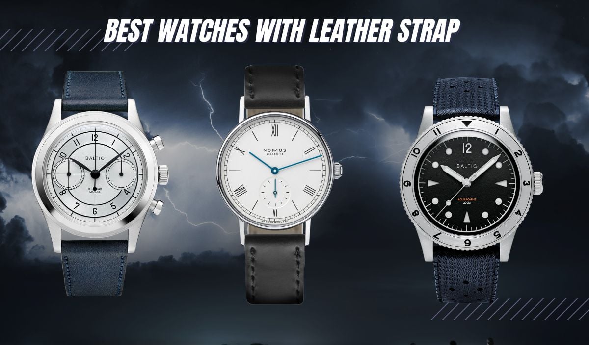 Leather strap watches