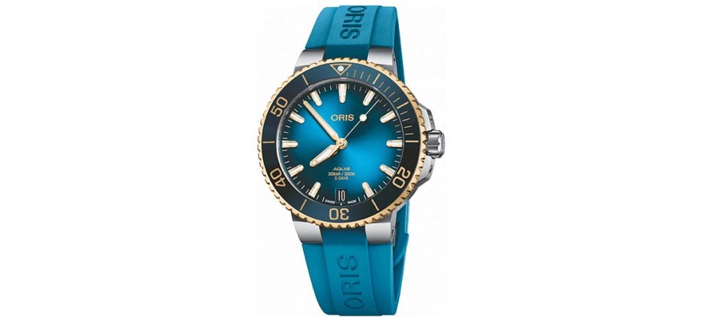 10. Oris Aquis Date Caliber 400 Two Tone (ref. 01 400 7769 6355-07 4 22 75FC)