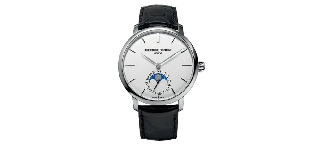 12. Frederique Constant Slimline Moonphase Manufacture (ref. FC-705S4S6)
