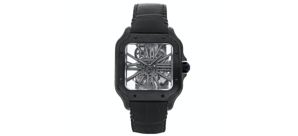 14. Cartier Santos Skeleton (ref. WHSA0009)