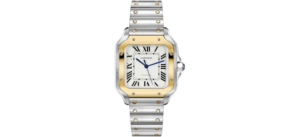 2. Cartier Santos Medium Two Tone (ref. CRW2SA0016)