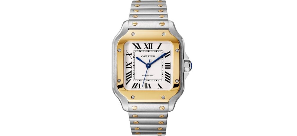 8. Cartier Santos Medium Two Tone (ref. W2SA0016)