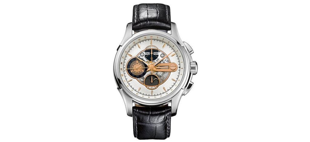 9. Hamilton Jazzmaster Auto Chrono Moonphase (ref. H32696731)
