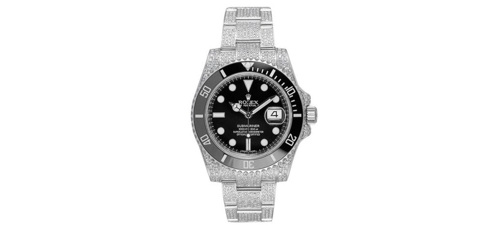 Iced out Rolex Submariner