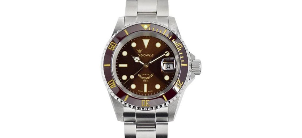 Squale 20 ATMOS Root Beer Ceramic - 1545 - SEL Bracelet