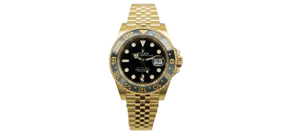 2.     ROLEX GMT-MASTER II YELLOW GOLD 126718GRNR