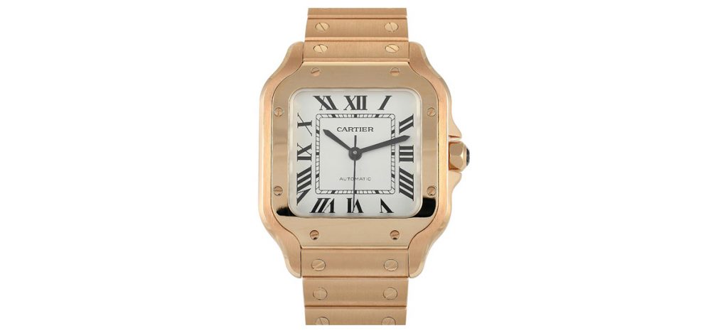  Cartier Santos Medium Gold (ref. WGSA0031)