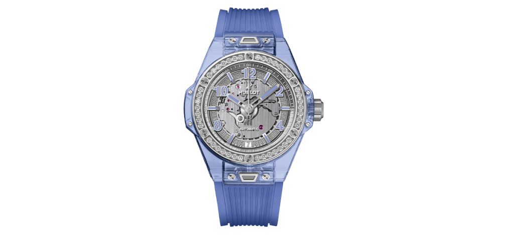 Hublot Big Bang One Click Blue Sapphire Diamonds 39mm (ref.465.JL.4802.RT.1204)