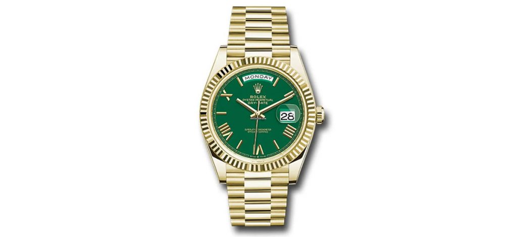 Rolex Day-Date 40 Gold President Green Dial (ref. 228238-0061)