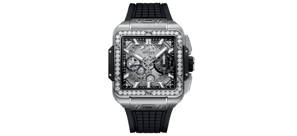 Hublot Square Bang Unico Titanium Diamonds (ref. 821.NX.0170.RX.1204)