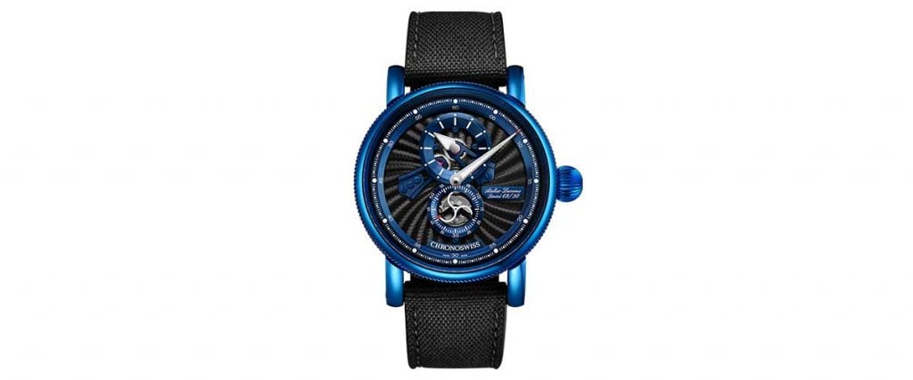 Chronoswiss Flying Regulator Open Gear Blue Spark Limited Edition (ref. CH-8756.1-BKBL)