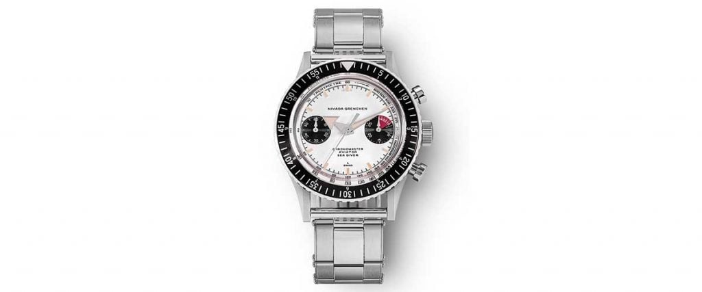 Nivada Grenchen Chronomaster Aviator Sea Diver Panda Automatic (ref. 86004A01)