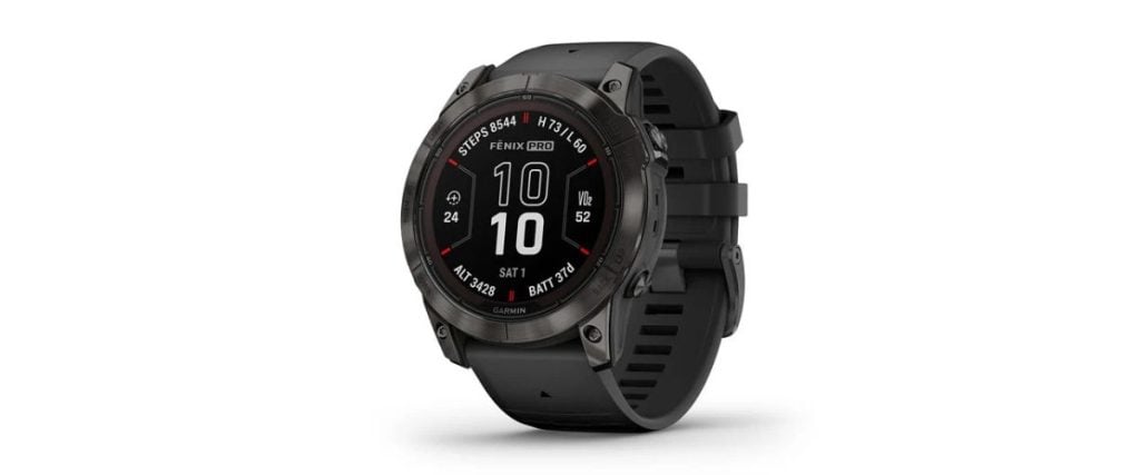 Garmin Fenix 7X Pro Sapphire Solar Edition Carbon Gray DLC Titanium with Black Band