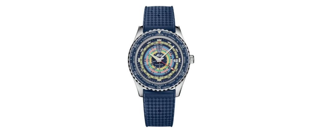 Mido Ocean Star Decompression Worldtimer in Blue