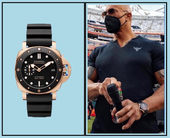 Dwayne ‘The Rock’ Johnson’s Panerai Luminor Submariner Goldtech (2022)