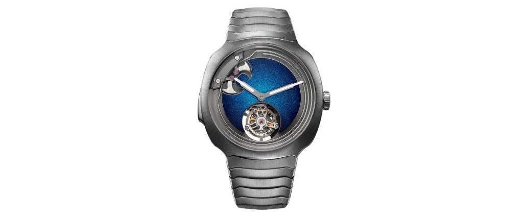 H. Moser & Cie Minute Repeater Tourbillon Steel Blue Fumé Enamel Dial, ref. 6905-1200