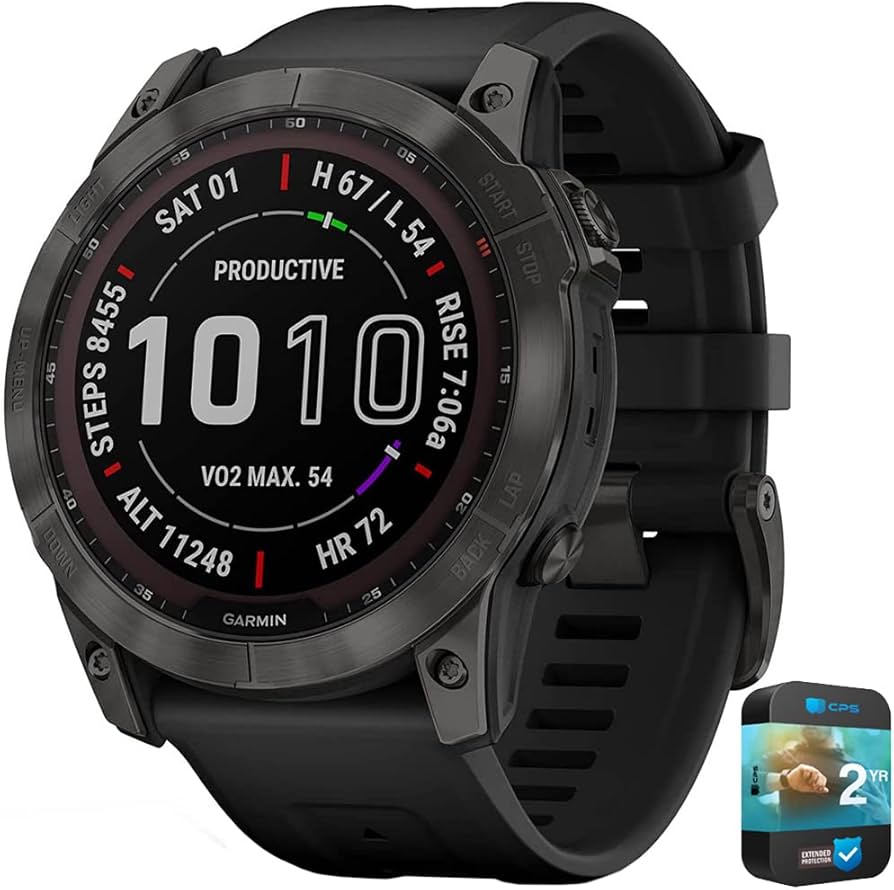 Garmin Fenix 7X Sapphire Carbon Gray