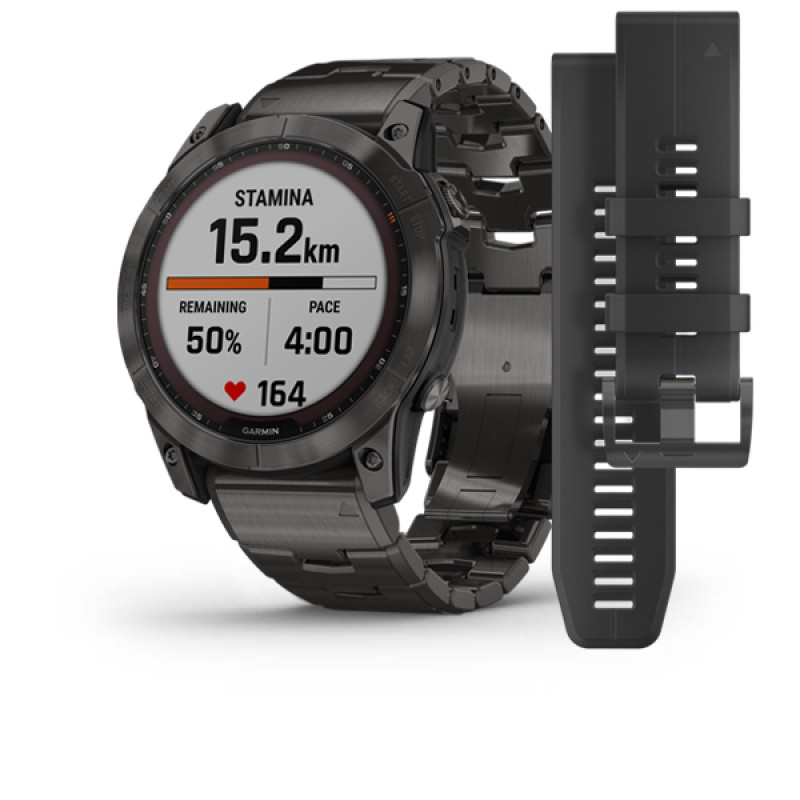 Garmin Fenix 7X Sapphire Solar Carbon Gray DLC