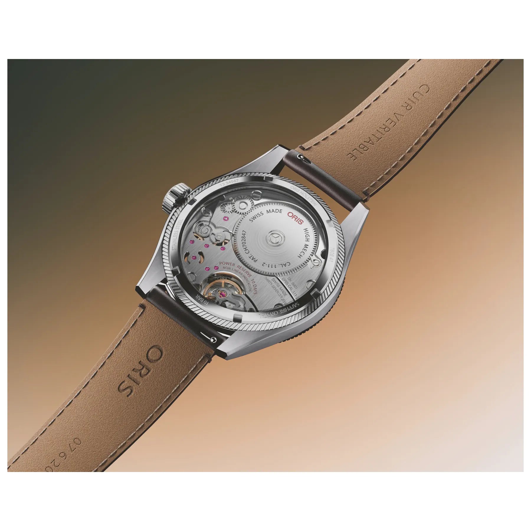 Oris Propilot Calibre 111 Black Dial on Leather Strap 01 111 7808 4164-07 6 20 19LC