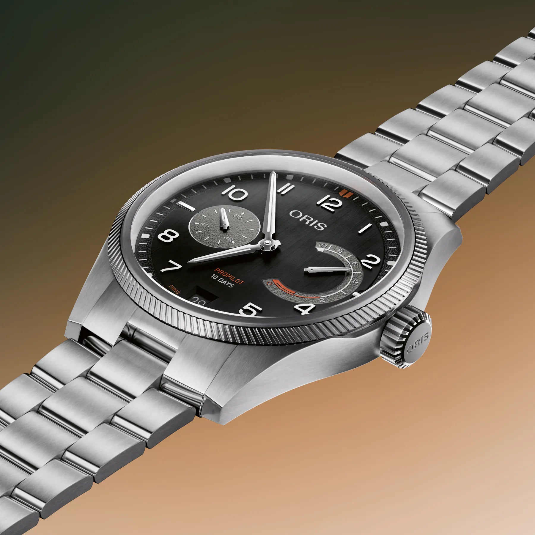 Oris Propilot Calibre 111 Black Dial on Bracelet 01 111 7808 4164-07 8 20 04LC