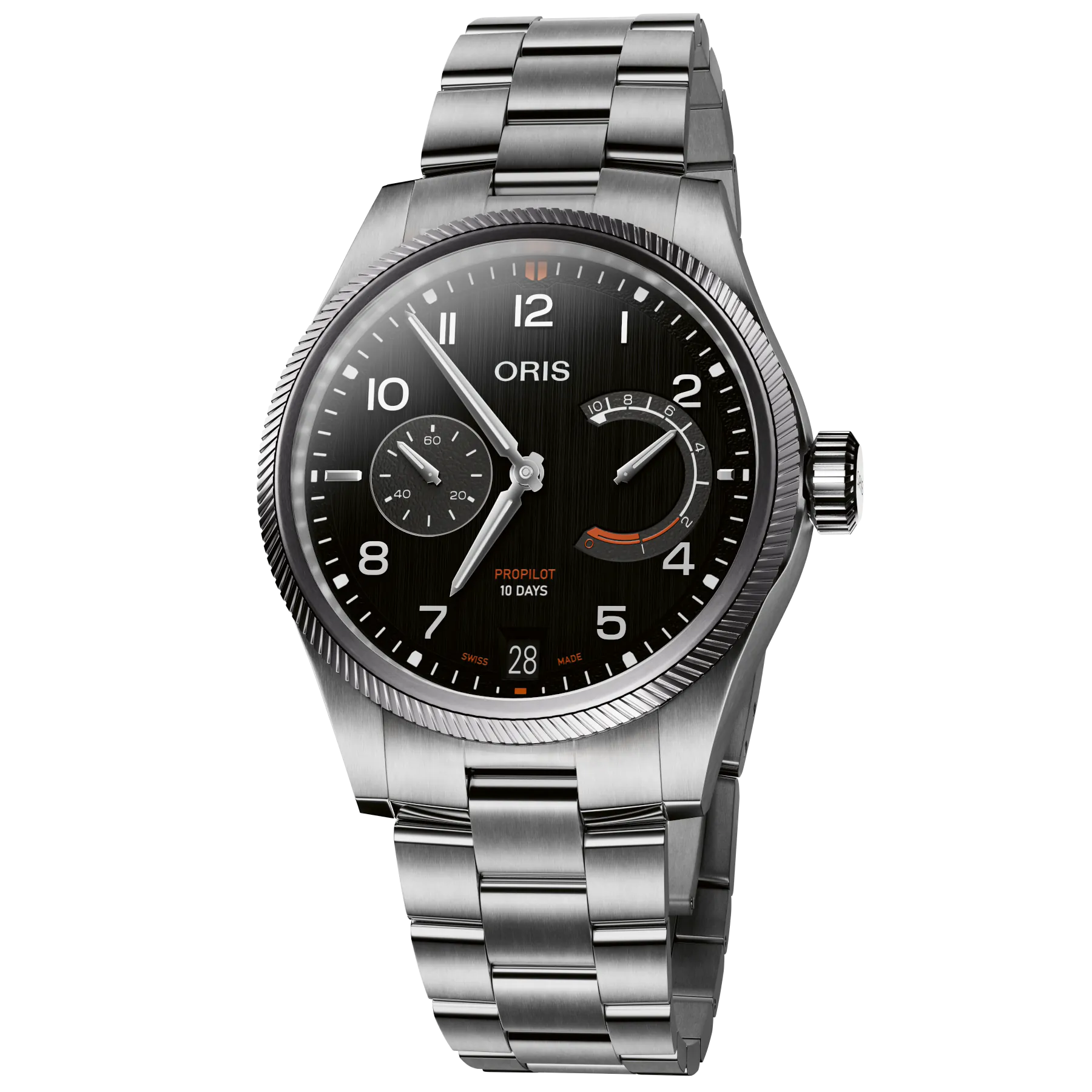 Oris Propilot Calibre 111 Black Dial on Bracelet 01 111 7808 4164-07 8 20 04LC