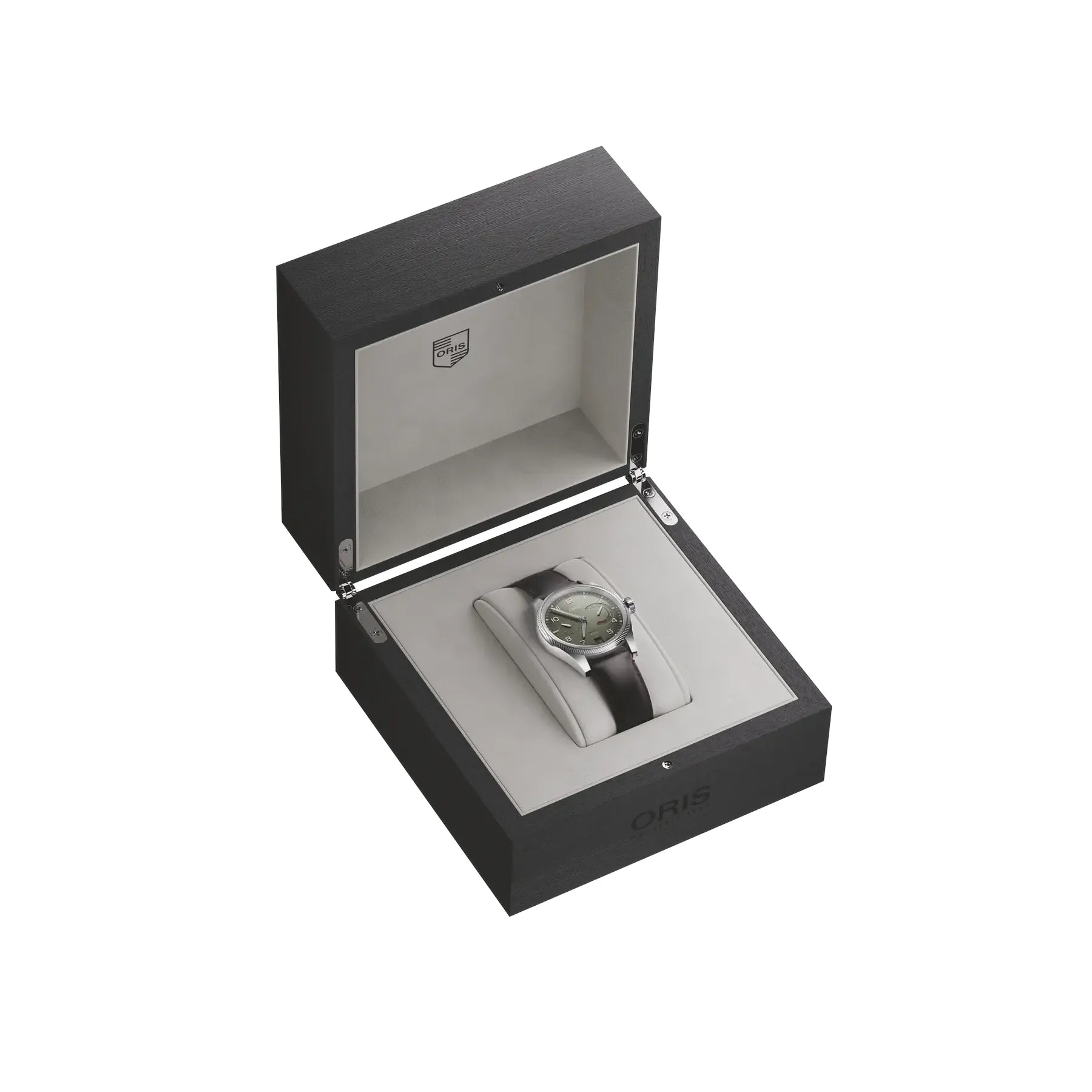 Oris Propilot Calibre 111 Green Dial on Leather Strap 01 111 7808 4167-07 6 20 19LC