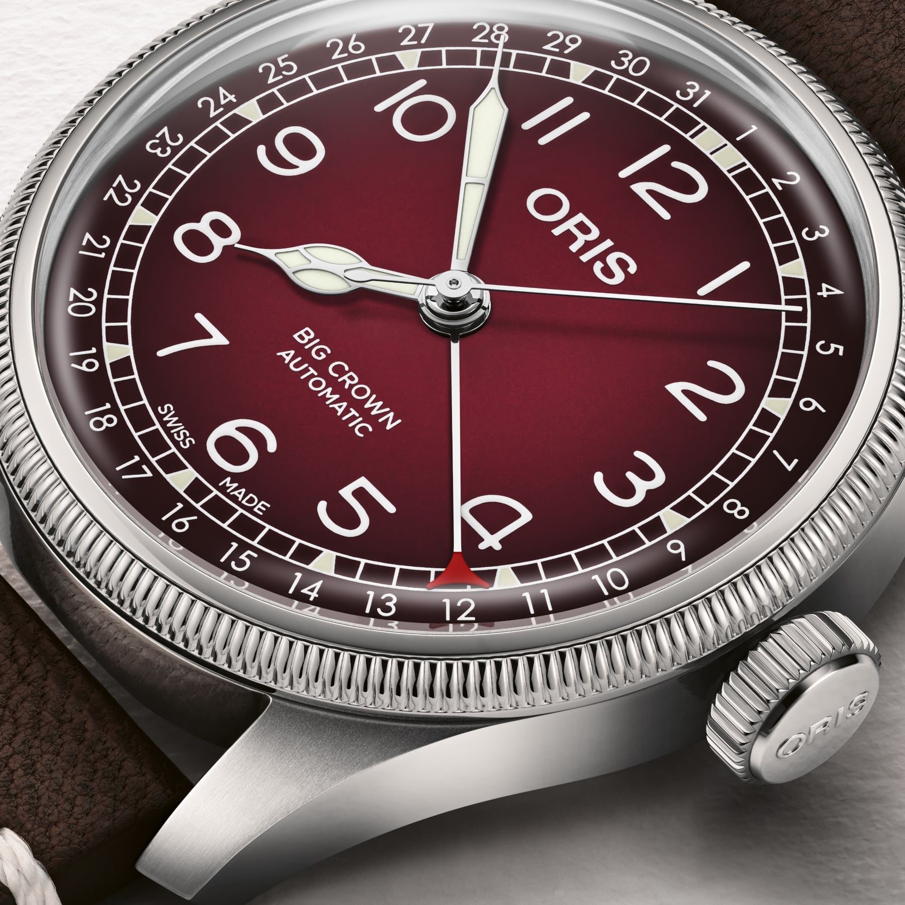 Oris Big Crown X Cervo Volante Burgundy 01 754 7785 4038-Set