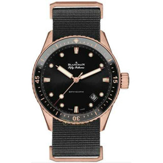 Blancpain Fifty Fathoms Bathyscaphe Ceramic insert and Ceragold 5000 36S30 NABA