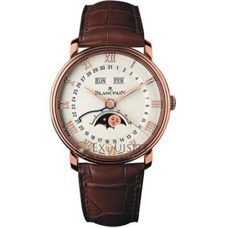 Blancpain Villeret Complete Calendar with Moon Phase in 18kt Rose Gold 6654 3642 55B